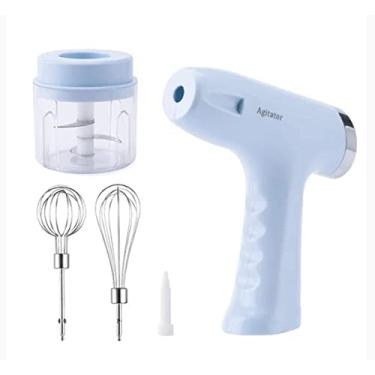 Imagem de Batedeira Mini Processador Triturador Elétrico Recarregável Bivolts (Azul)