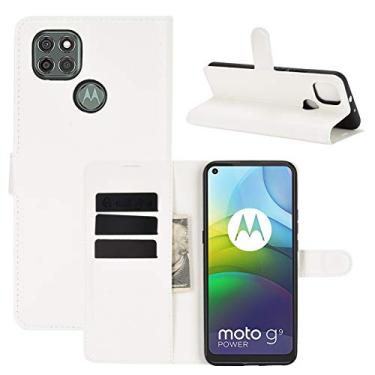 Imagem de HONGYAN Capa de telefone Para Motorola Moto G9 Power Litchi Texture Horizontal Flip Capa Protetora com Suporte e Slots de Cartão e Carteira Capa protetora