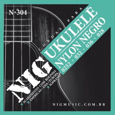 Imagem de Encordoamento Ukulele Soprano Nig N-304 Nylon 0.252