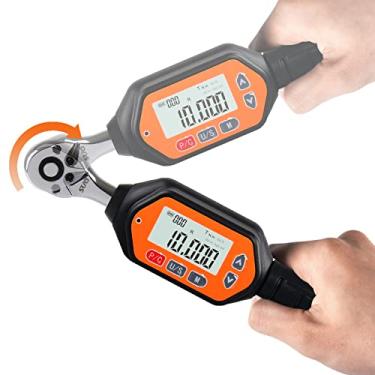 Imagem de SUGPV Mini chave de torque digital com LED e campainha, unidade de 1/10.2 cm, 0,3-10 Nm - Precisa, calibrada e precisa até 2% - ideal para conserto de bicicletas e carros