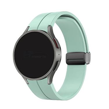 Imagem de Pulseira Silicone Fecho Magnetico Preto LTIMPORTS, compativel com Galaxy Watch 6 - Galaxy Watch 6 Classic - Galaxy Watch 5 - Galaxy Watch 5 Pro - Galaxy Watch 4 - Galaxy Watch 4 Classic (Acquamarine)