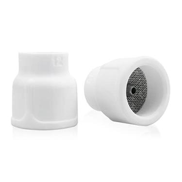 Imagem de Kit de copo TIG de cerâmica nº 12 para tochas estilo nº 9/20 e nº 17/18/26 com difusor 1/8, pacote duplo