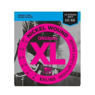 Imagem de Jogo De Corda D`addario Guitarra Light Exl150 10-46 12