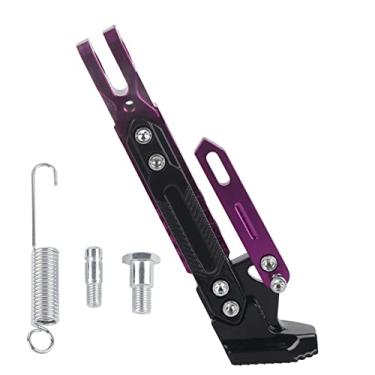 Imagem de Suuonee Suporte de motocicleta de liga de alumínio para motocicleta suporte lateral para tripé (roxo)