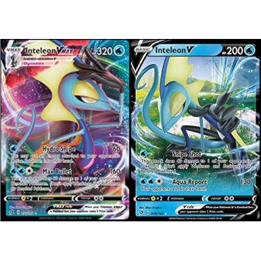 Imagem de Lote de cartas Inteleon V e Vmax – 050/192 – Rebel Clash – Pokemon Ultra Rare 2 cartas