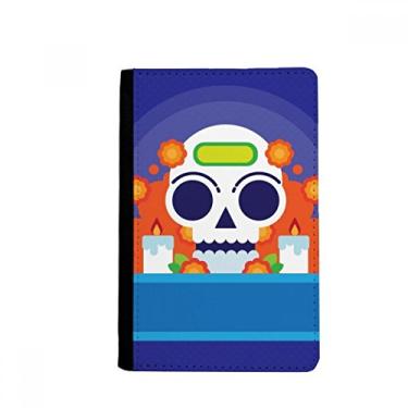 Imagem de Porta-passaporte Mexico Candy Skeleton Day of Dead Notecase Burse capa carteira porta-cartão, Multicolor