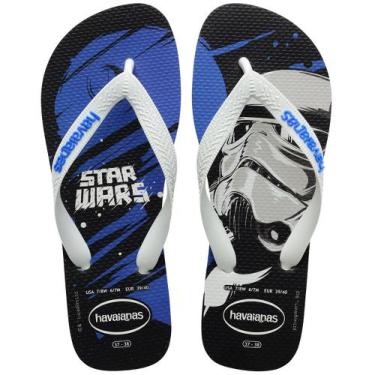 Imagem de Chinelo Havaianas Star Wars Branco / Azul Estrela