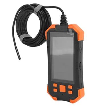 Imagem de PENO Câmera de inspeção boroscópio, endoscópio industrial de 5,5 mm, lente única de 4,3 polegadas, tela IPS multiidiomas, carro, casa, laranja