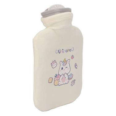 Imagem de Cama de água Quente Mais Quente para Alívio Dor 500 Ml Bolsa de Aquecimento Destacável Com Capa Macia para Cólicas Compressas Frias (Verde)