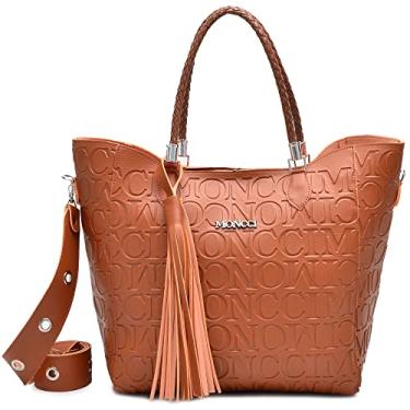 Imagem de Bolsa Grande saco ombro feminina alça tiracolo (Caramelo)