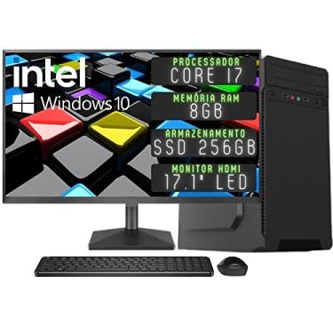 Imagem de Computador Completo 3green Desktop Intel Core i7 8GB Monitor HDMI SSD 256GB Windows 10 3D-060