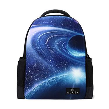 Imagem de Mochila My Daily Galaxy Planet Space de 35,5 cm para notebook, mochila para viagem, faculdade e escola