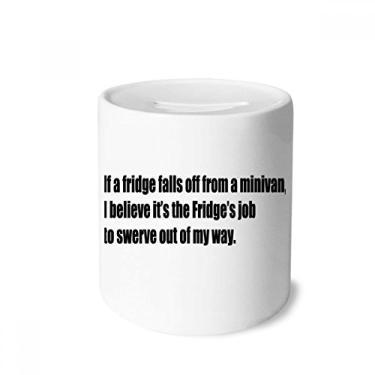 Imagem de DIYthinker Caixa de cerâmica Swerve Out of My Way porta-moedas para presente de cofrinho