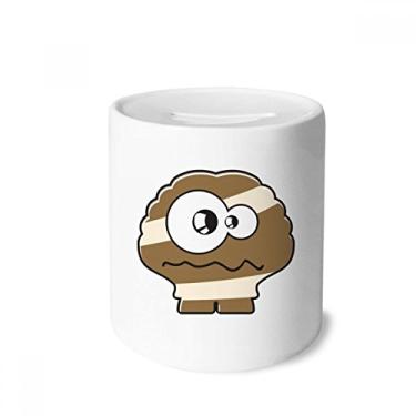 Imagem de DIYthinker Caixa de dinheiro alienígena marrom universo e alienígena porta-moedas de cerâmica presente de cofrinho