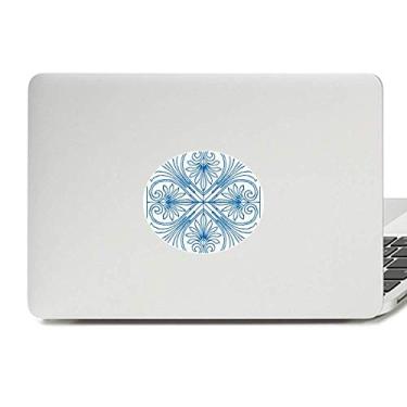 Imagem de Adesivo de notebook com emblema de vinil azul estilo Talavera