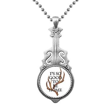 Imagem de OFFbb-USA Pingente de emoção de veado da família Antler com pingente de joia para música e guitarra