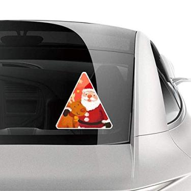 Imagem de DIYthinker Adesivo de Natal Papai Noel, floco de neve, alce, adesivo para carro, motocicleta, bicicleta, bagagem