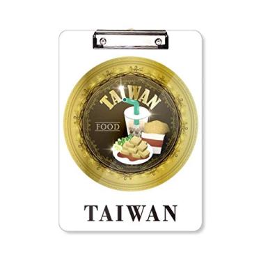 Imagem de Taiwan Travel Food China Prancheta pasta para escrever placa de apoio A4