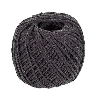 Imagem de Corda de algodão colorida – Corda de 3 mm de diâmetro e 50 m de comprimento – Ótimo para artesanato faça você mesmo – Faça macramê feito à mão – Macio ao toque e super versátil (cinza)