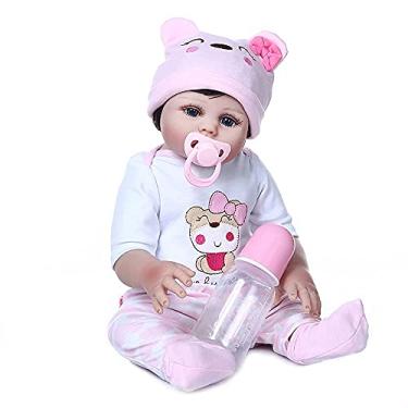 Boneca Reborn Realista 100% Silicone Pode Dar Banho Newhappy