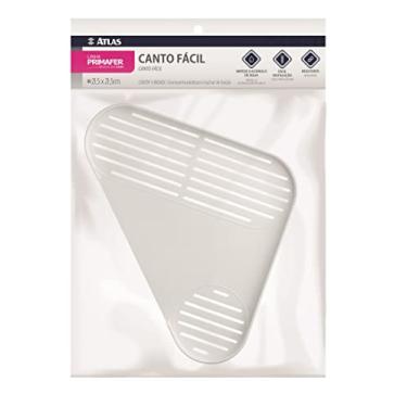 Imagem de Atlas - Cantoneira Plástica Canto Fácil de 21,5cm, Cor Branca