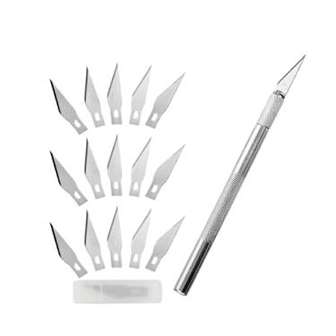 Imagem de Estilete bisturi, estilete de precisao com 15 laminas extras- subsituicao