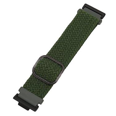 Imagem de Pulseira de Relógio, Fivela Ajustável Respirável de Secagem Rápida Correia de Substituição de Relógio Fácil de Instalar e Remover para Esportes (OD Verde)