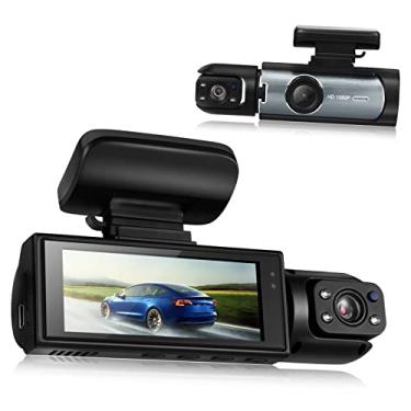 XRC TECH 3 Câmeras veicular Dash Cam Frontal 1440P Carro Interno