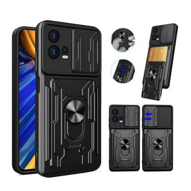 Imagem de Capa Case Capinha Cartão Anti Impacto Ring Luxo Com Proteção de Camera Para Motorola Edge 30 Fusion (PRETA)