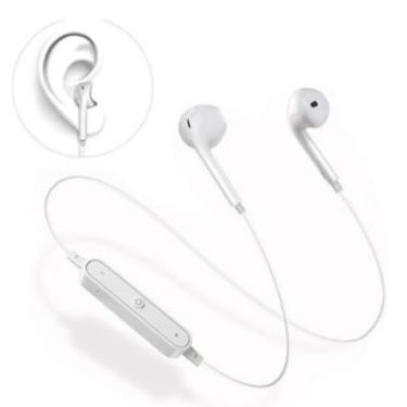 Imagem de Fone de Ouvido Esportivo Bluetooth Sem Fio com Microfone Recarregável