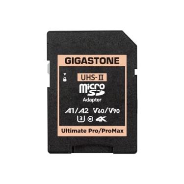 Imagem de GIGASTONE Adaptador de cartão de memória UHS-II MicroSD para UHS-II SD, adaptador Ultimate UHS-II para câmera.