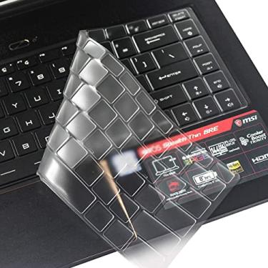 Imagem de imComor Capa para teclado MSI GS65 de toque macio ultra fina protetora transparente para laptop para jogos MSI GS65 Stealth Thin de 15,6 polegadas (versão 2018)