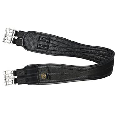 Imagem de T TEKE Circunferência contornada sem atrito para cavalos, construção de espuma de PVC com dupla face de algodão resistente e fivelas elásticas de aço inoxidável (96,5 cm - 142 cm)