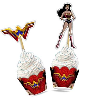 Imagem de Seyal® Embalagem de cupcake Wondr Woman