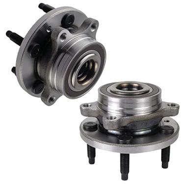 Imagem de KUSATEC 513275 2 peças de rolamento de roda dianteira/traseira e conjunto de cubo apto para Lincoln MKS MKT MKX 2009-2019, para Ford Edge Flex Taurus 2010-2019, parafusos de 5 pinos com ABS