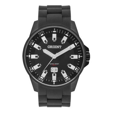 Imagem de Relógio orient masculino mpsp1015 aço preto silicone