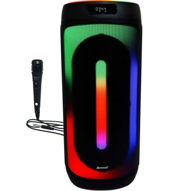 Imagem de Caixa Som Amplificada Bluetooth 1600W Rms Woofer Mp3 Usb Led Tws Bivolt ACA 1601 Festa II Microfone