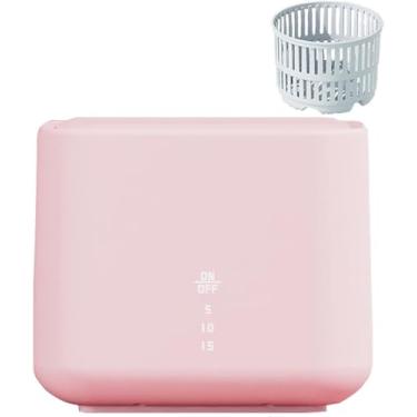 Imagem de Mini máquina de lavar, máquina de lavar compacta para roupas íntimas ou itens pequenos, apartamento, dormitório, camping, lavanderia de viagem para trailers, rosa