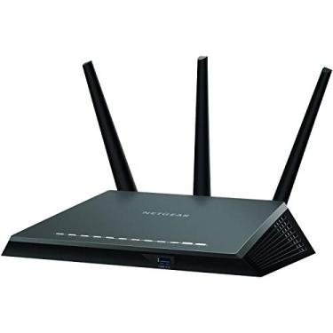 Imagem de Roteador NETGEAR Nighthawk Smart WiFi (R7000) - Velocidade sem fio AC1900 (até 1900 Mbps) | Cobertura de até 1800 pés quadrados e 30 dispositivos | 4 x 1G Ethernet e 2 portas USB | Segurança de armadura