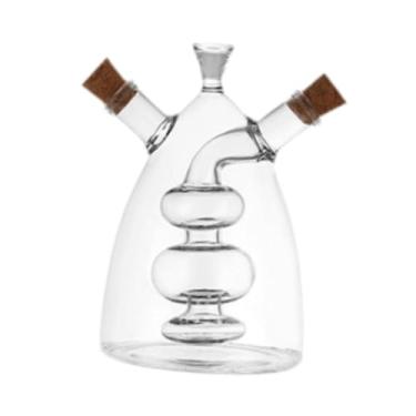 Imagem de Óleo e Vinagre Garrafa de Vidro Óleo e Vinagre Galheteiro Recipiente, Dispensador de Molho de Soja