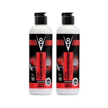 Imagem de Kit 2 Polidor Tira Riscos Premium Automotivo V8 Sanol 240ml