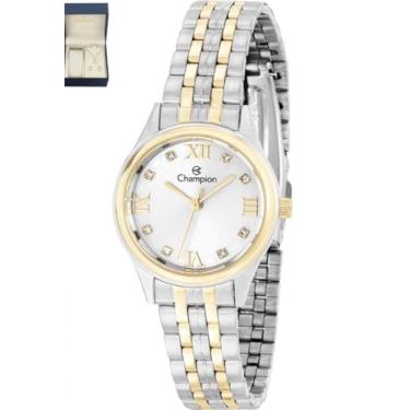 Imagem de Relógio Champion Feminino Misto Fundo Branco + Semi Joia QTZ