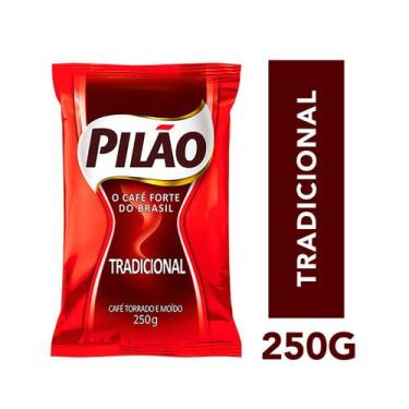 Imagem de Café Torrado e Moído Tradicional PILÃO 250g
