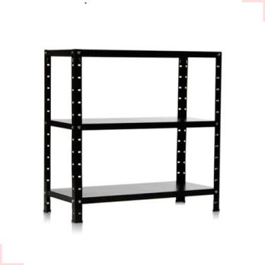 Imagem de Estante De Aço 3 Prateleiras Multiuso Livros Quarto Cozinha Ferramenta