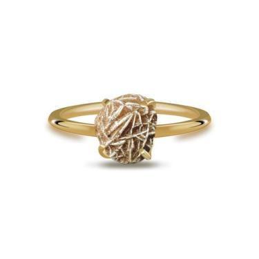 Imagem de Aliança Rosa do Deserto - Cristal Natural, Prata 925