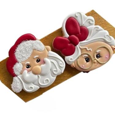 Imagem de Kit 2 Cort. Papai e Mamãe Noel 6,5CM - Embody 3d
