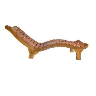 Imagem de Espreguiçadeira Solteiro Disparate Em Madeira Demolição - Cód 416 - Ba