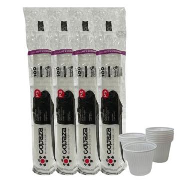 Imagem de Copo 50ml Branco 2000 Copos Plásticos Café Chá Copaza