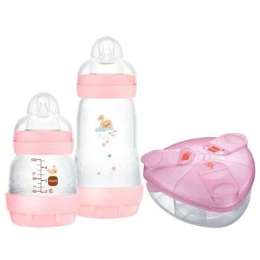 Imagem de Kit Mamadeira Mam Easy Start Anticolica Starter Set 130 e 260ml + Port