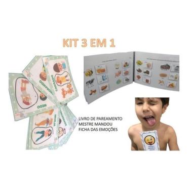 Imagem de Kit Infantil 3 Em 1 Recursos Pedagógicos Para Crianças Lindo - T&D JOG